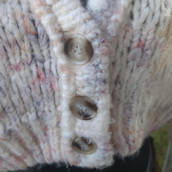 Kimchi Blue Cream Multicolor Button-Up Cardigan - Picture 3 of 5